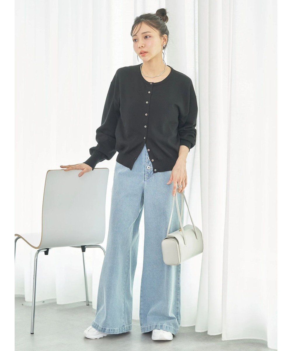 earth music&ecology ＵＶカット加工　ベーシックカーディガン 