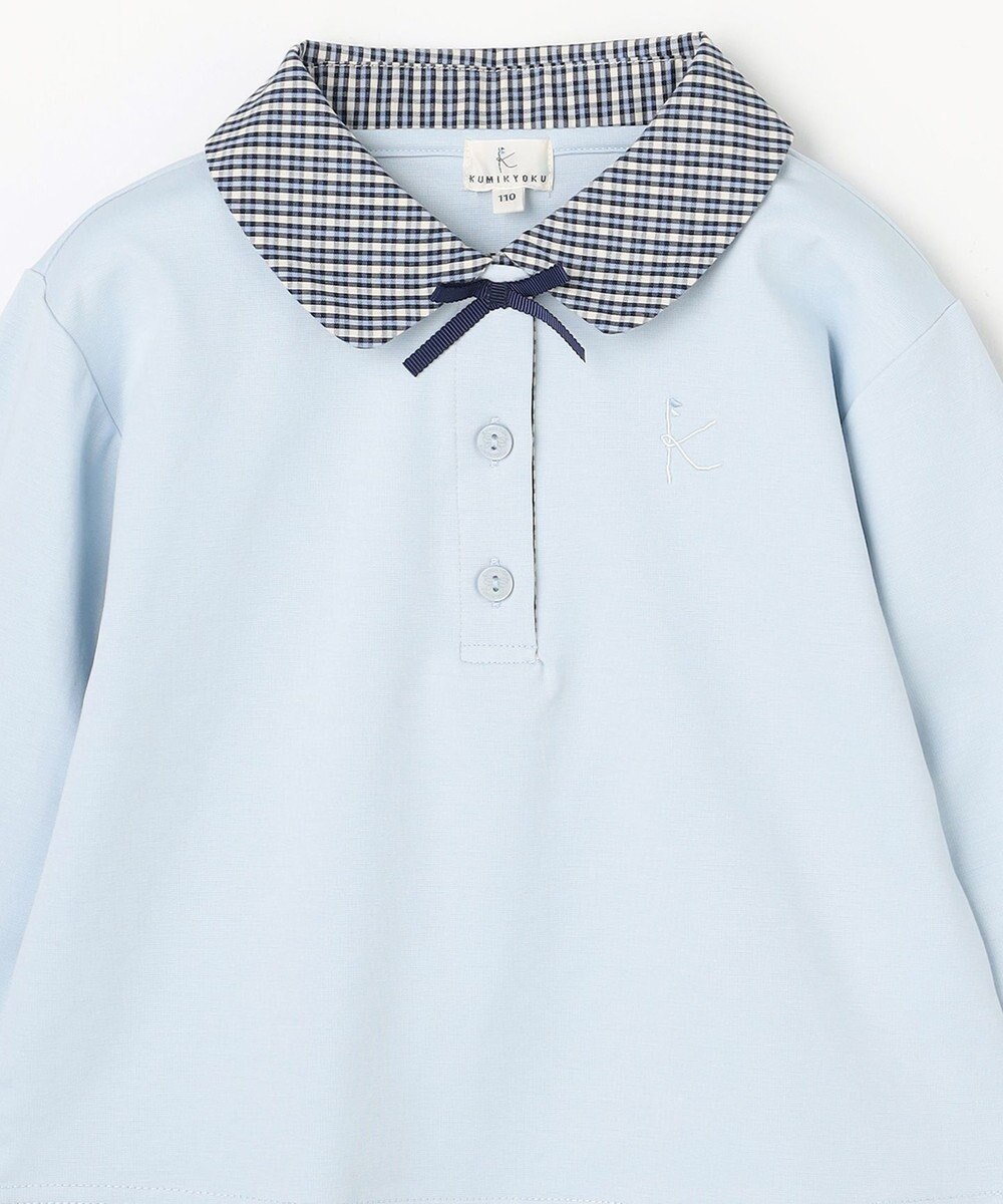 組曲 KIDS 【110-140㎝】 ミニチェック レイヤードトップス 