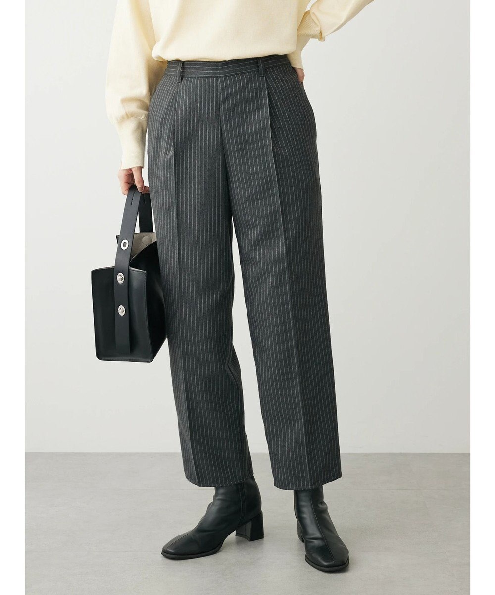 Green Parks 柄テーパードパンツ 