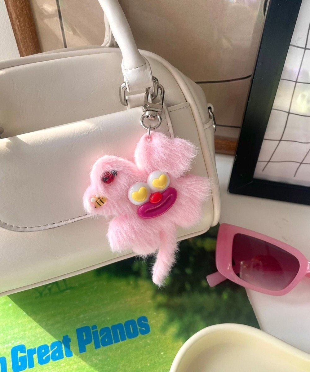 WEGO ハッピークローバーモンスターぬいぐるみキーホルダー 
