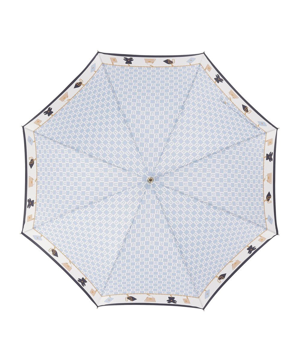 MOONBAT FURLA 長傘 チャーム＆ロゴプリント UV 耐風 日本製 