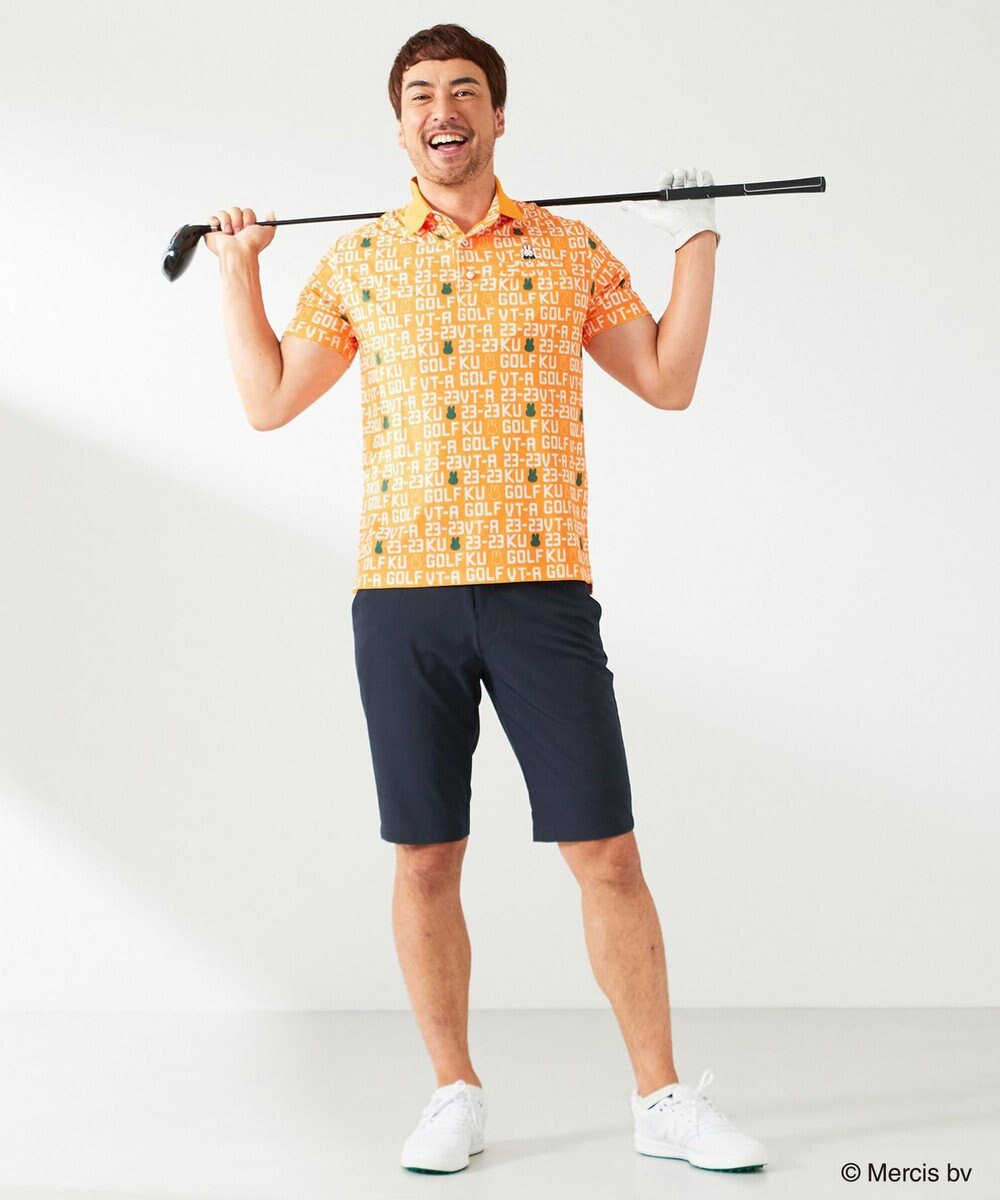23区GOLF 【MEN】【吸水速乾/UVカット】ミッフィーロゴポロシャツ 