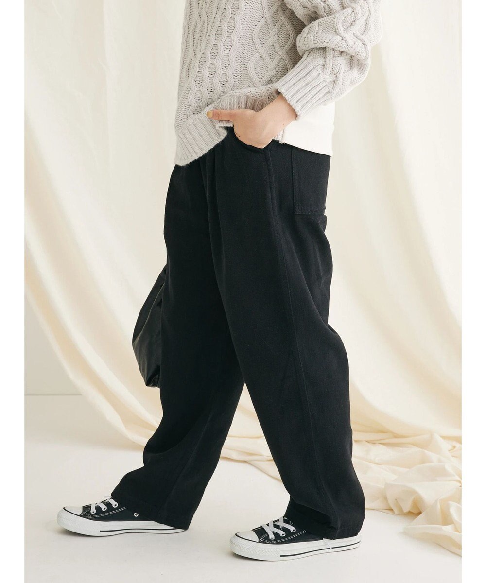 CRAFT STANDARD BOUTIQUE ピグメントツイル　Ｗタックリラックスパンツ 