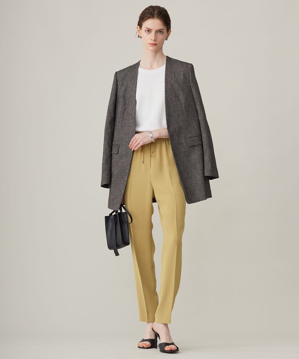 ICB 【洗える】ライトダブルクロス ドロストパンツ 