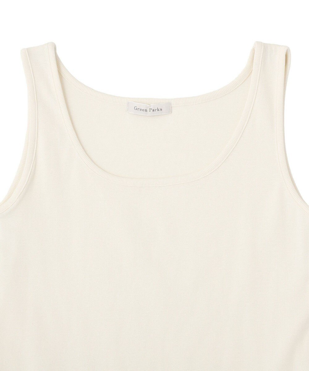 Green Parks 機能付テレコリブタンクトップ 
