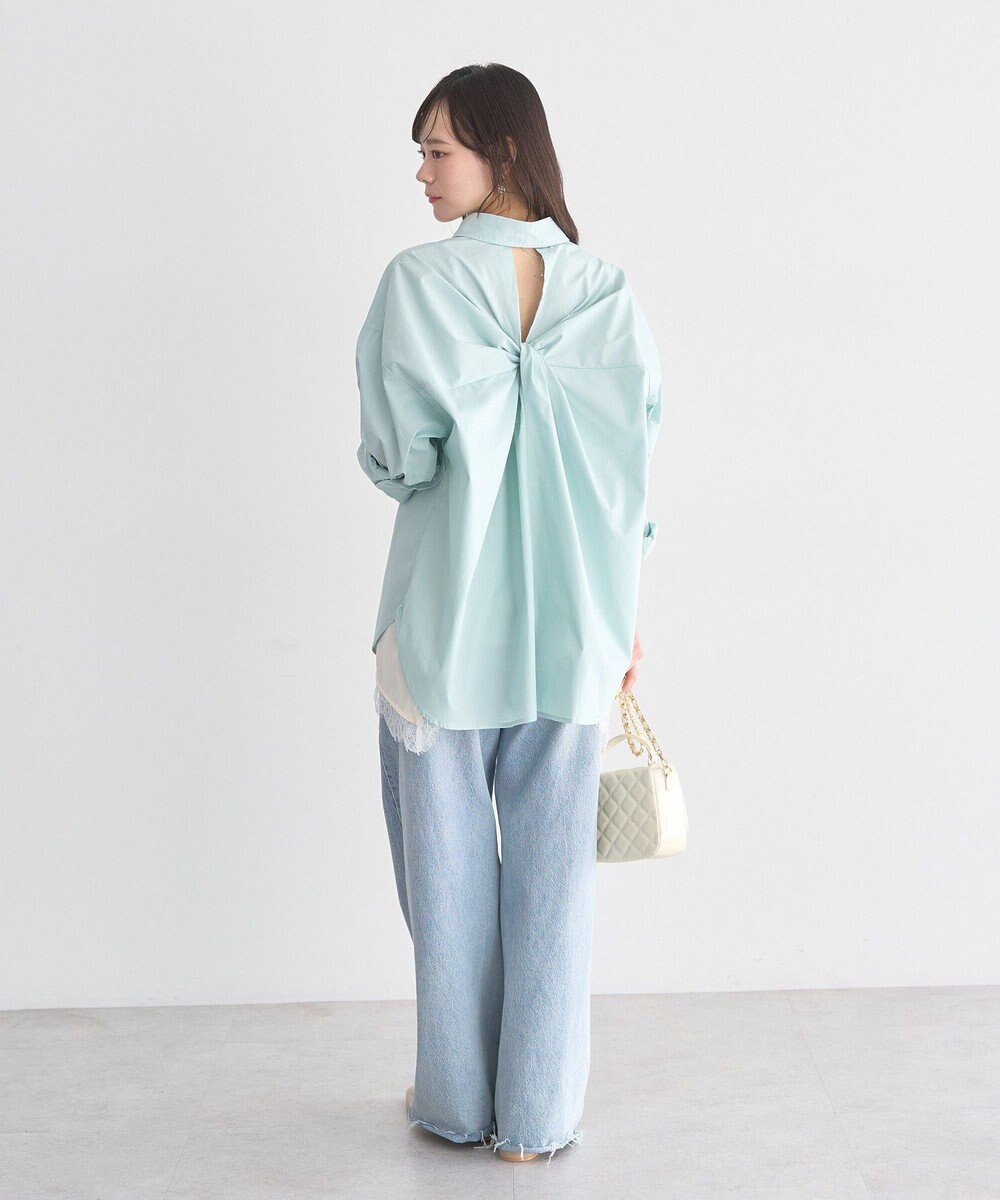 earth music&ecology バックツイストオーバーシャツ 