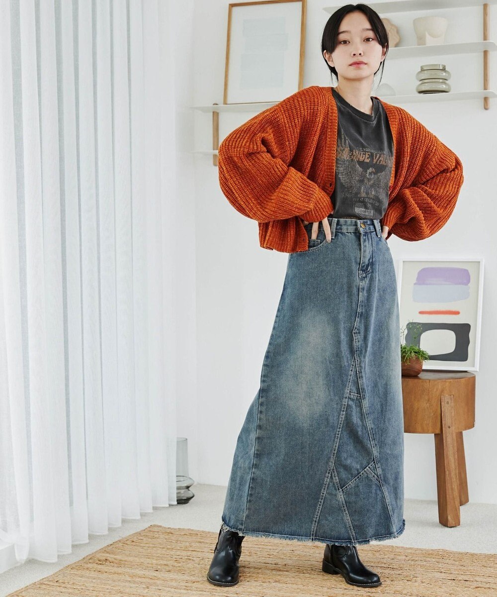 WEGO Vネックカラーカーディガン 