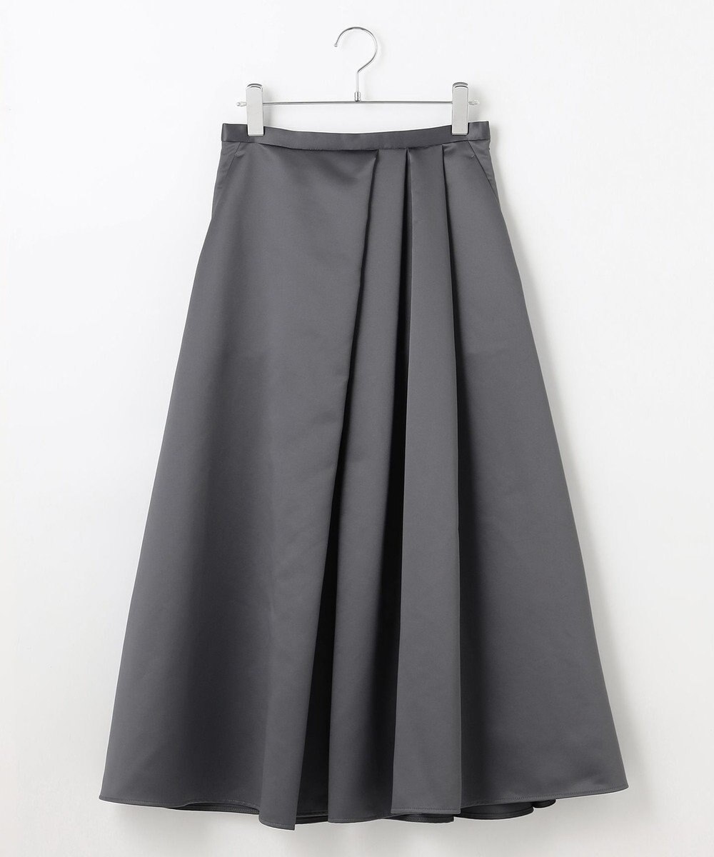 #Newans ヘビーサテンフレアースカート 