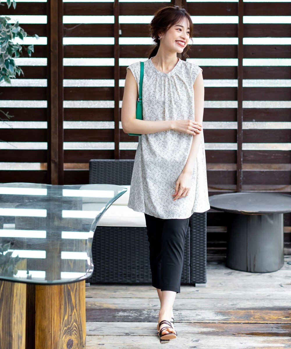 Tiaclasse 【洗える】体型カバーも叶うAラインギャザーチュニック 