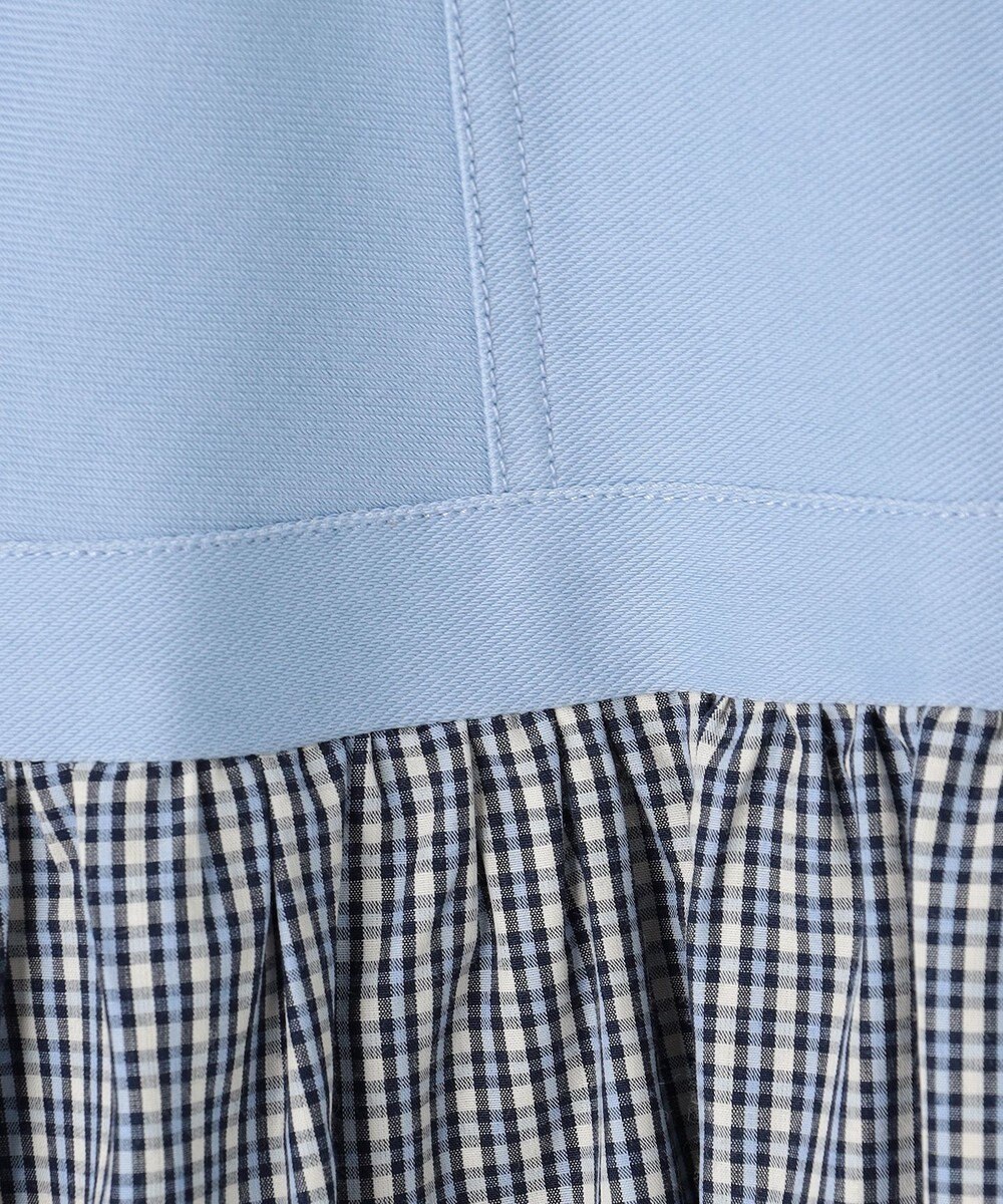 組曲 KIDS 【150-170㎝】チェックドッキング ワンピース 