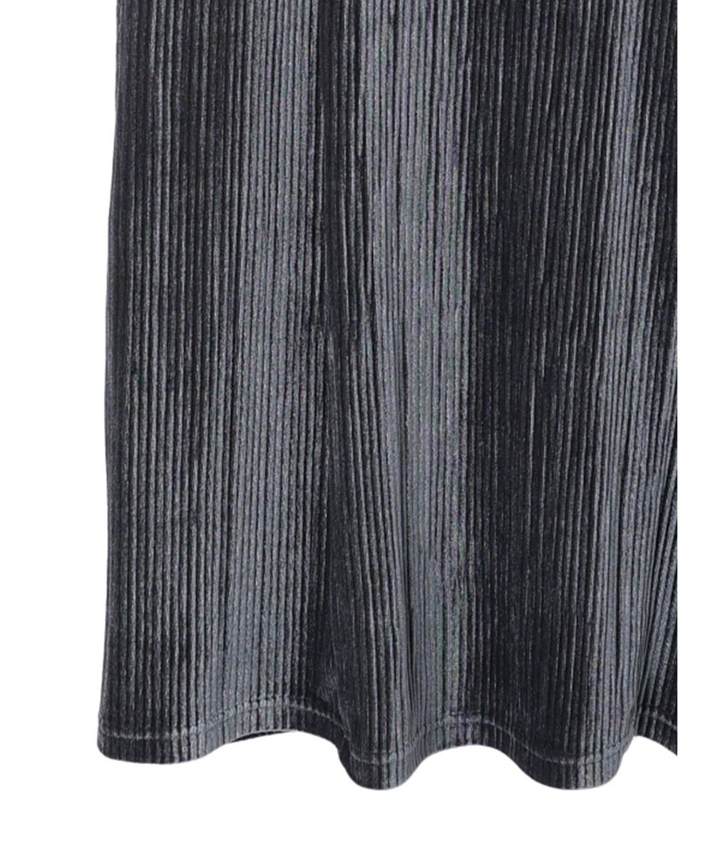 earth music&ecology ベロアプリーツキャミワンピース 