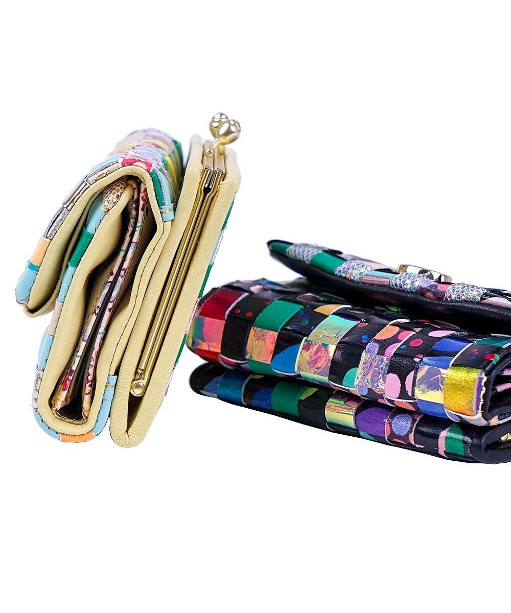 tsumori chisato CARRY エポネコメッシュ 2つ折り財布 がま口 