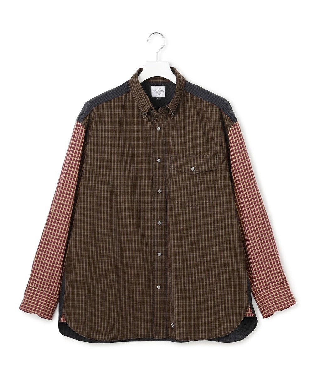 J.PRESS YORK STREET 【UNISEX】ミニチェック クレイジーパターンシャツ 