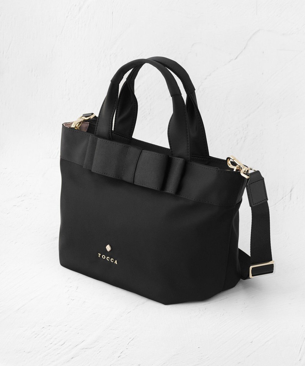 TOCCA 【大人百花掲載】【撥水】RIBBON BRICK TOTE M トートバッグ M 