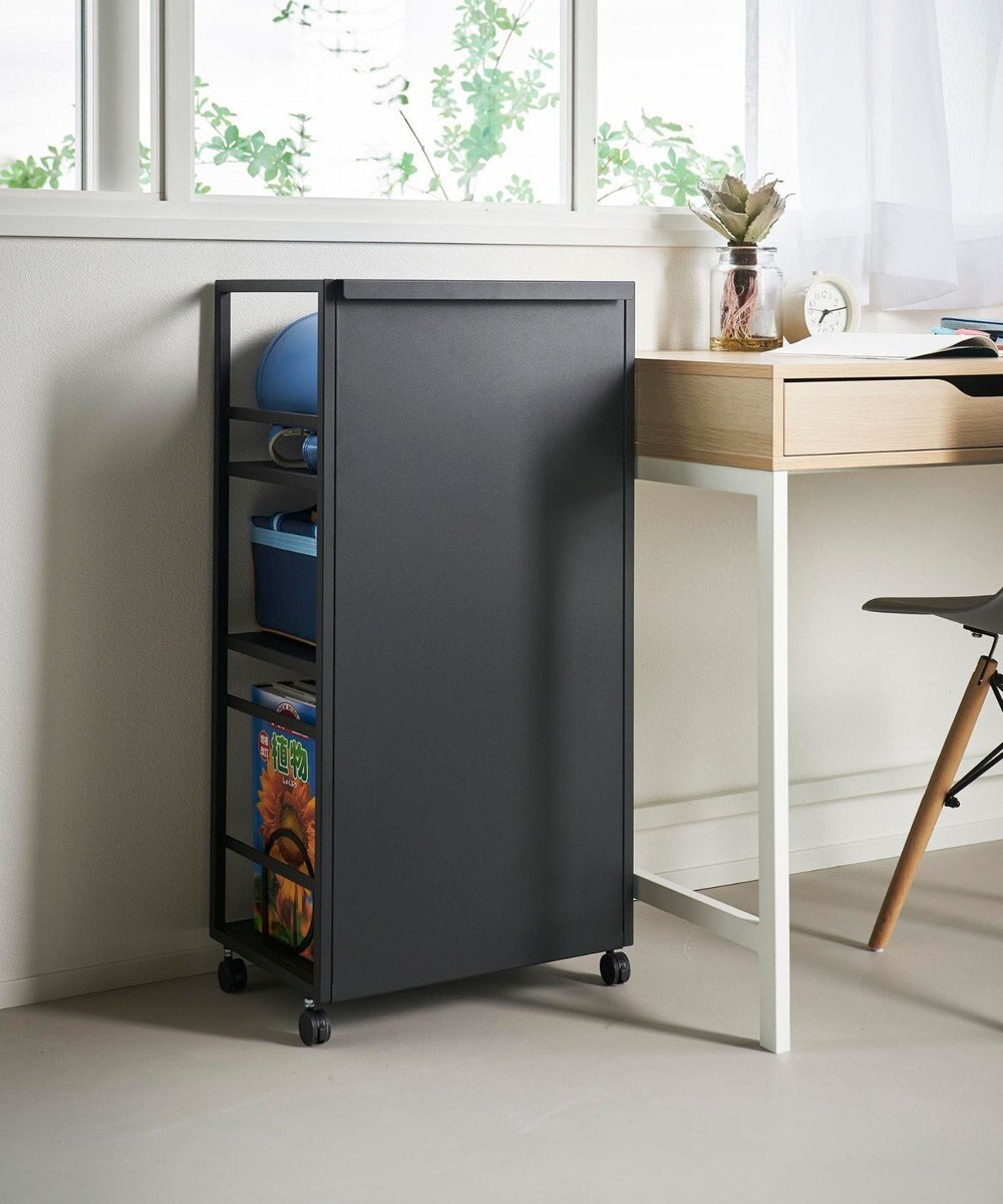 tower 目隠しワゴン タワー L ブラック 