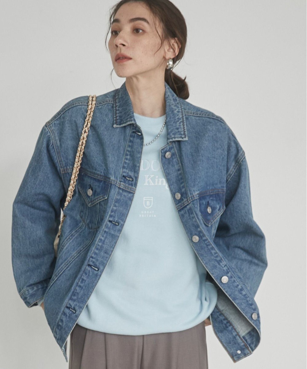 WEGO 【ANGIE VINTAGE】ビッグシルエットデニムジャケット / オーバーサイズGジャン 