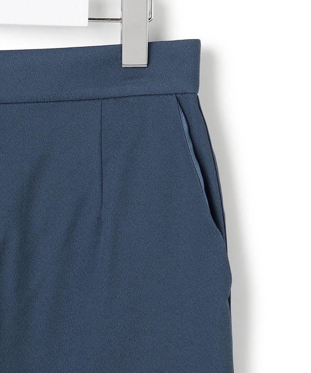 ICB 【CLASSY.掲載・裏起毛】 ウォームサテン Iラインスカート 