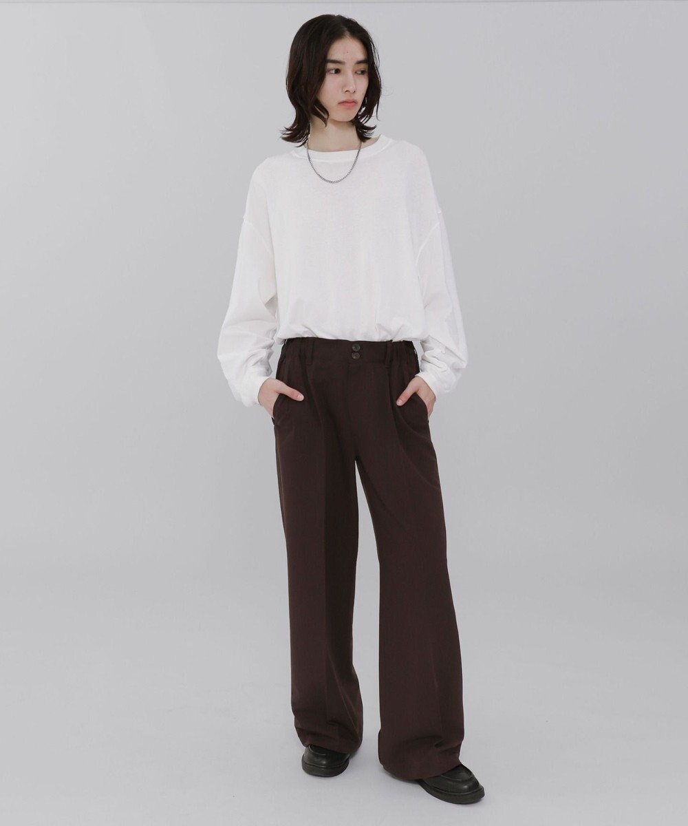 WEGO ローライズバギーフレアスラックス 