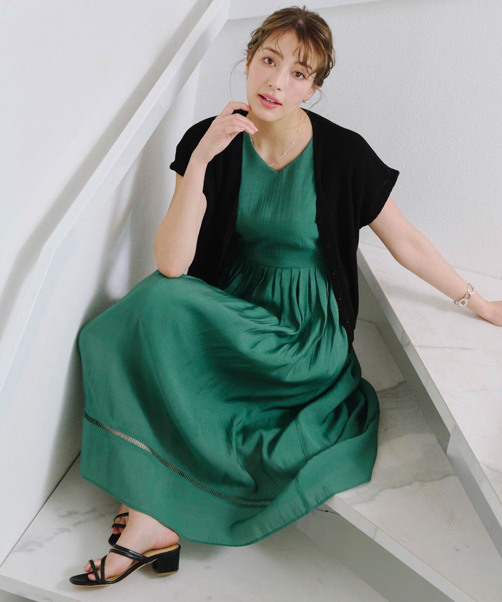 Tiaclasse 【洗える】リネンタッチカーディガン 