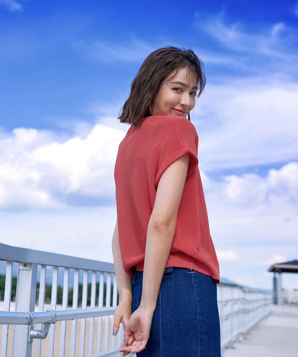 Tiaclasse 【洗える】リネンタッチカーディガン 