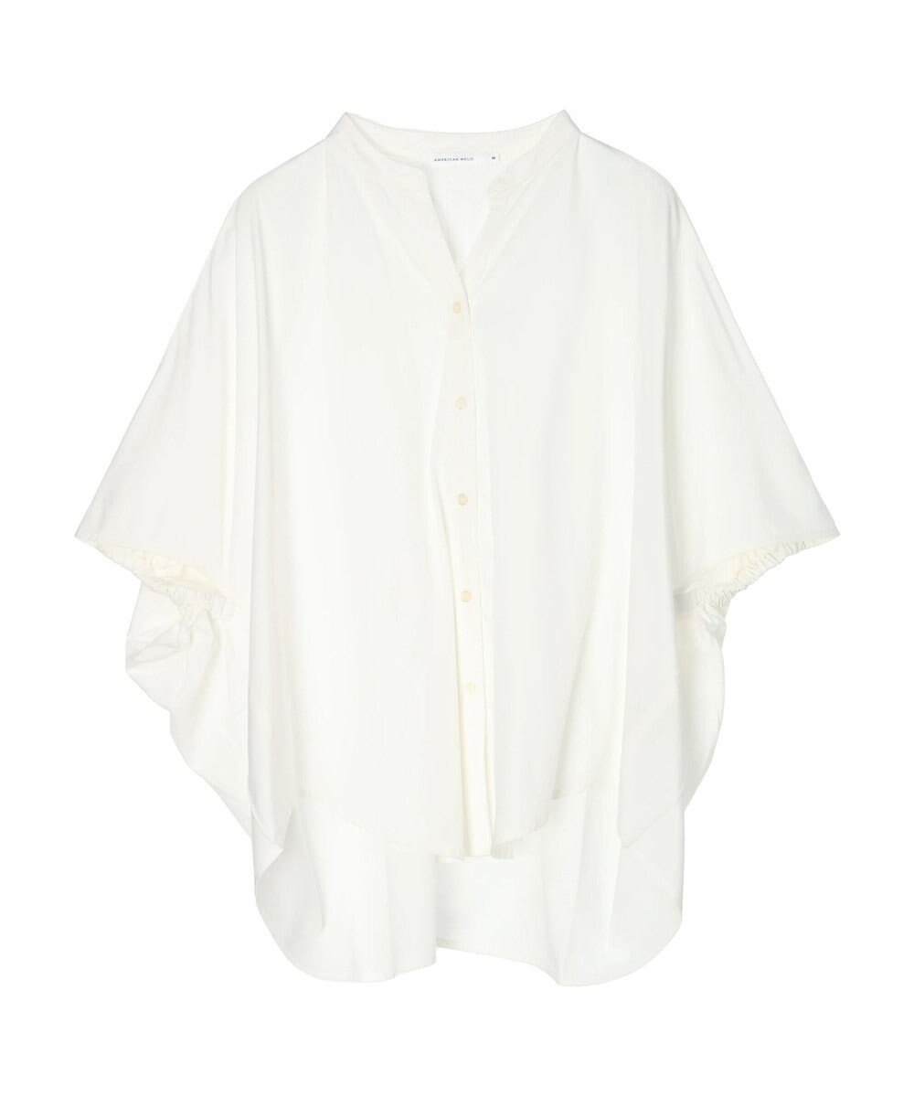 AMERICAN HOLIC 接触冷感＋ＵＶカット　ギャザースリーブブラウス 