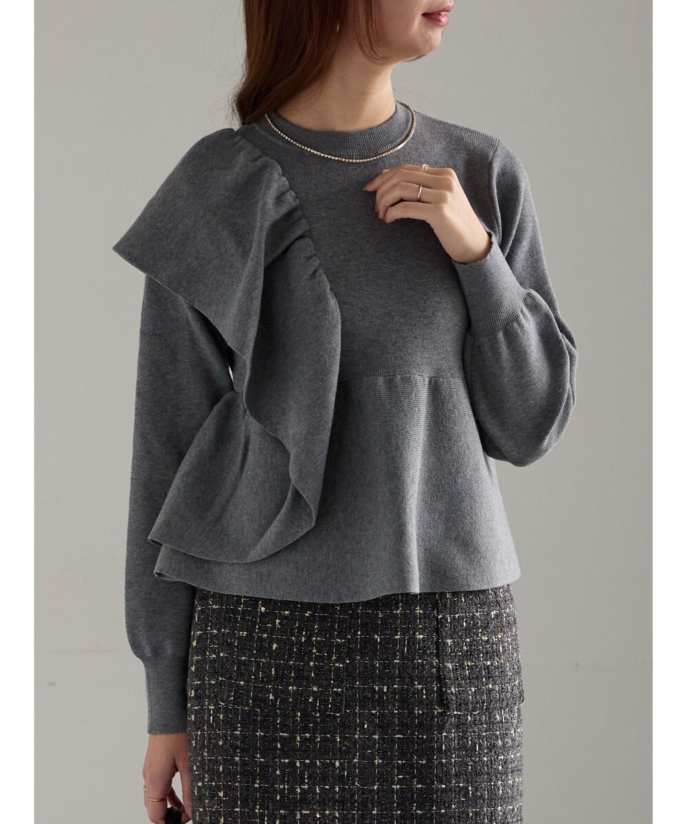 Te chichi アシンメトリーフリルニット《2025winter catalog item》 