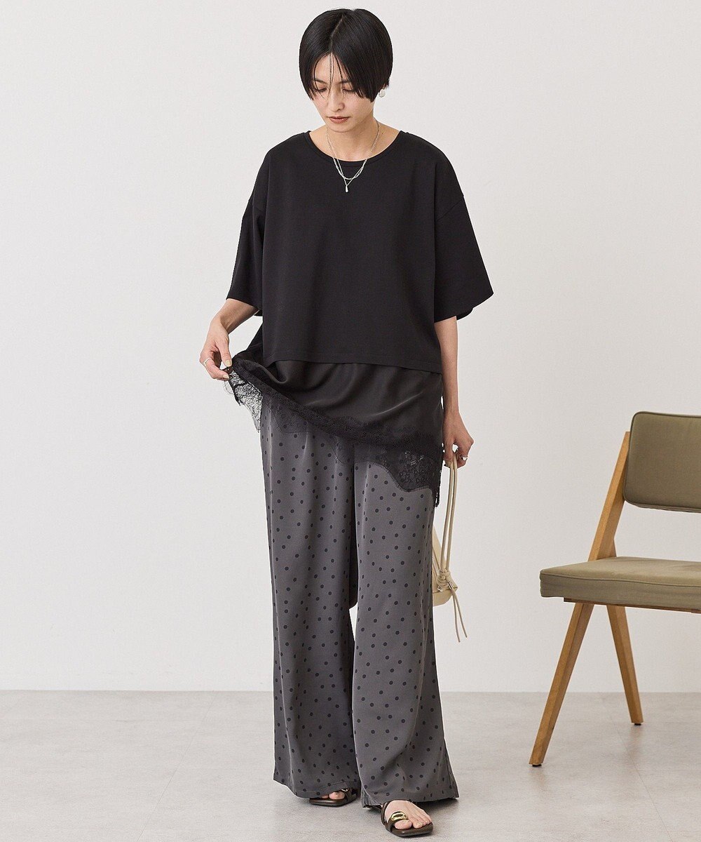 AMERICAN HOLIC レースドッキングＴシャツ 