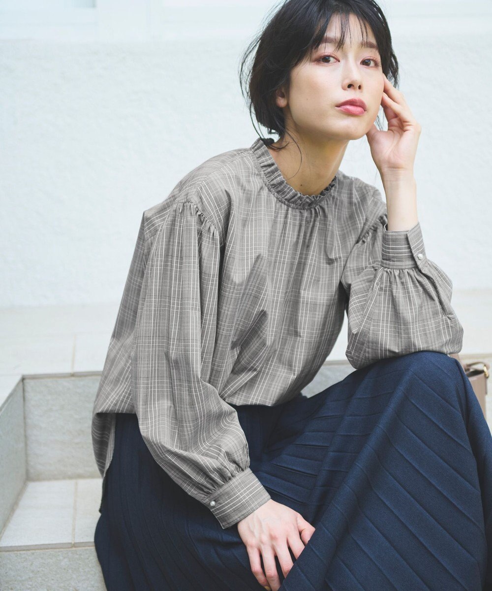 ANY 【UVカット/抗菌防臭/速乾】エニィファンクション　フリルモックブラウス 