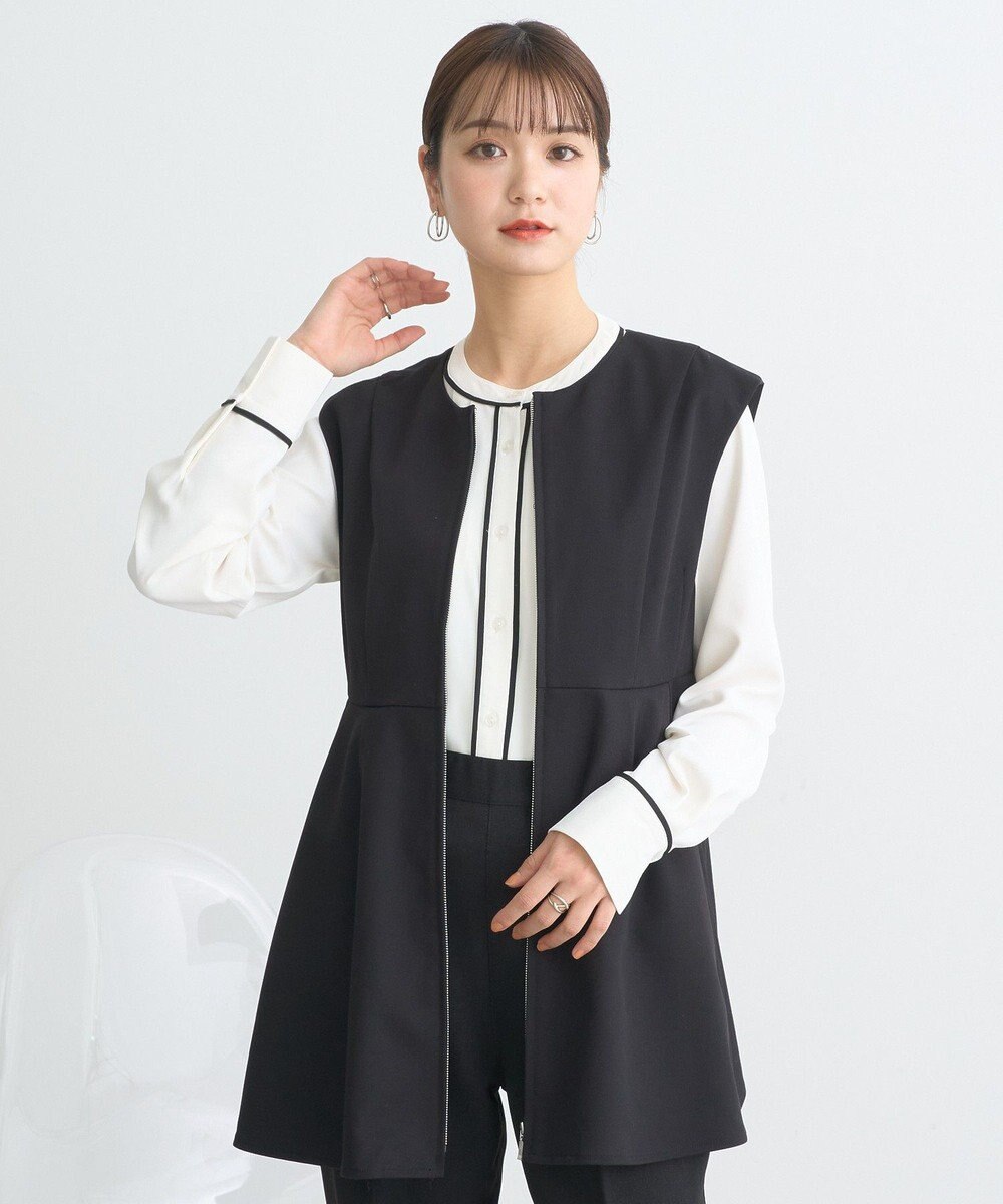 earth music&ecology ペプラムジップジレ 