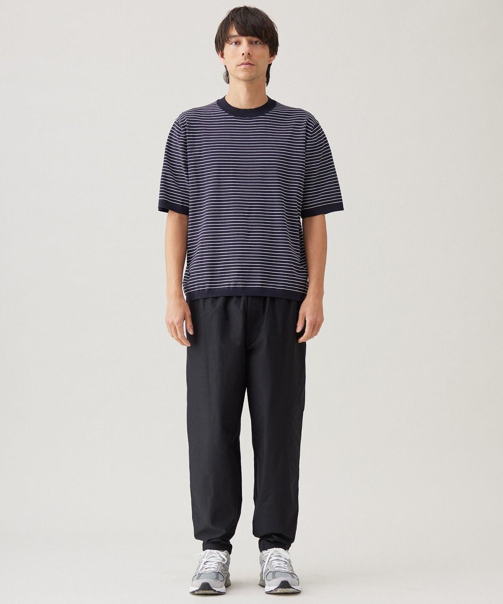 UNFILO MENS スラブジャージー イージー テーパードパンツ 