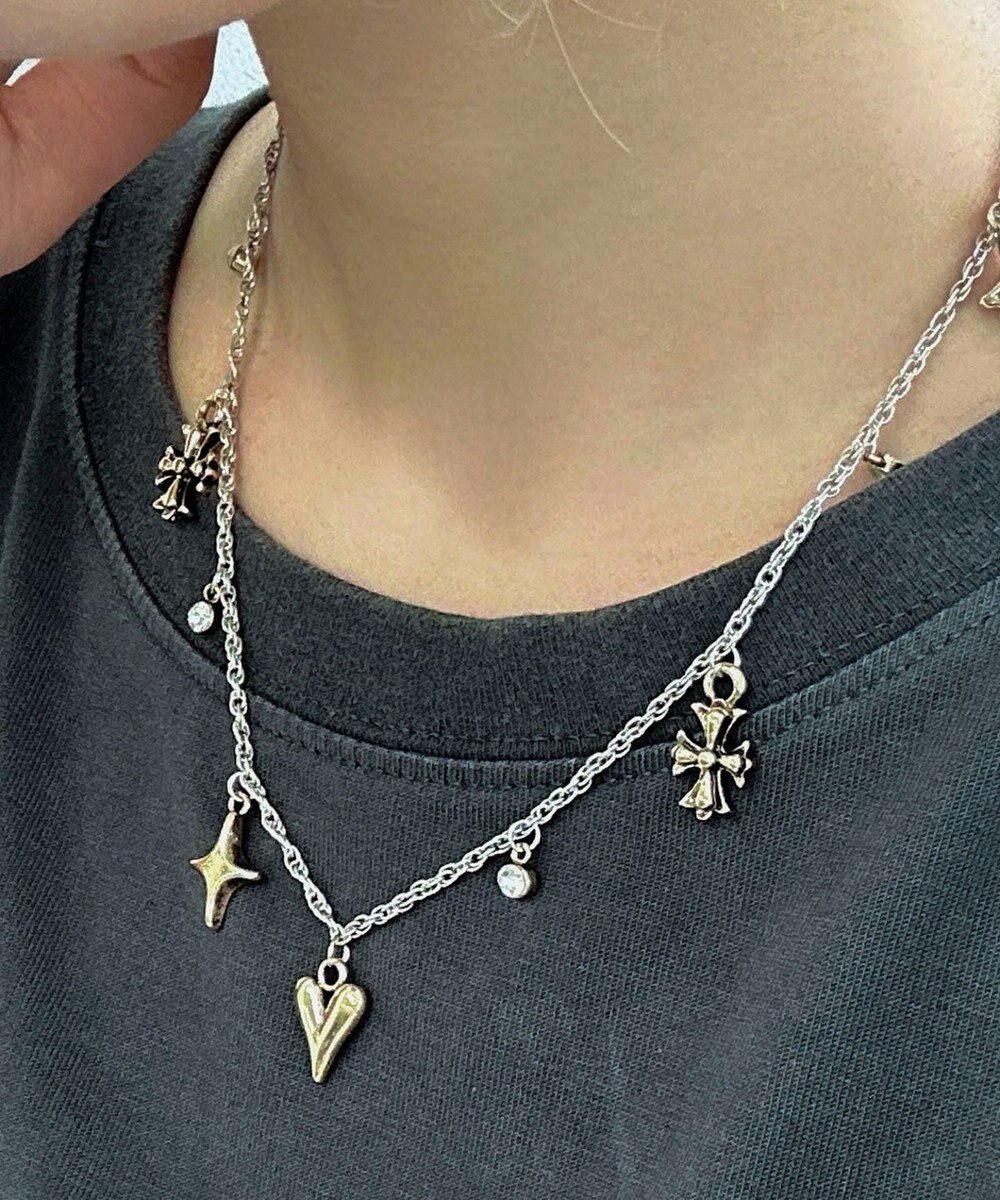 WEGO LMIXモチーフストーンネックレス 