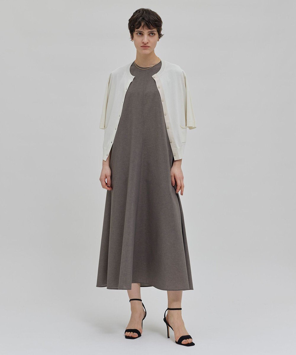 BEIGE， 【洗える】VALOIS / 半袖カーディガン 