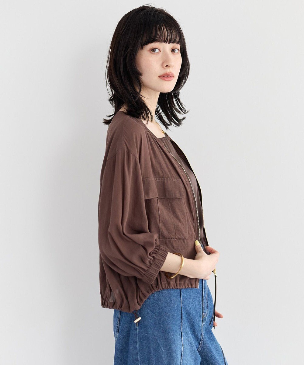 YECCA VECCA ドライタッチシアーブルゾン 