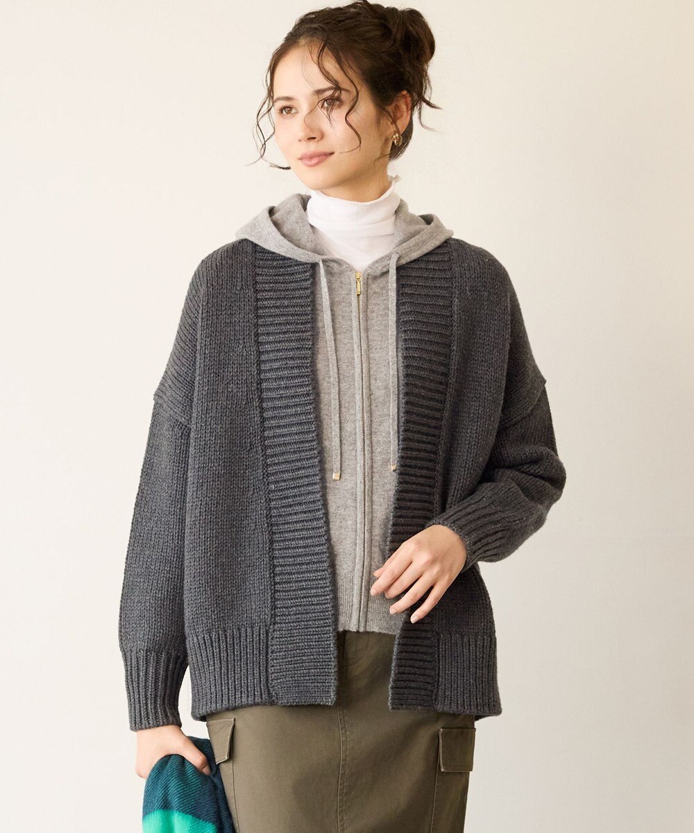 23区 【SLOW/一部店舗限定】チャンキー カーディガン 