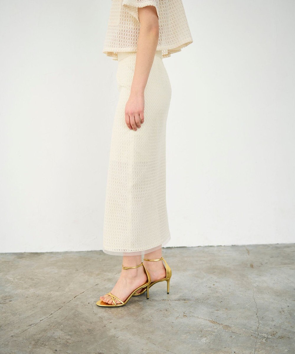 GRACE CONTINENTAL ラッセルメッシュスカート 