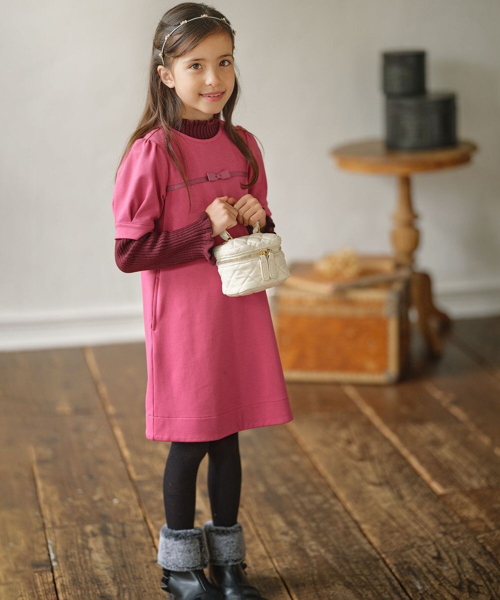 組曲 KIDS 【150-160cm】グログラン ワンピース 