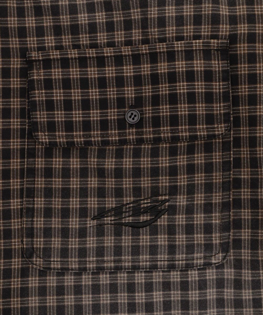 WEGO 【ユニセックス着用ITEM】ブリーチチェックロゴシャツ（SS） 