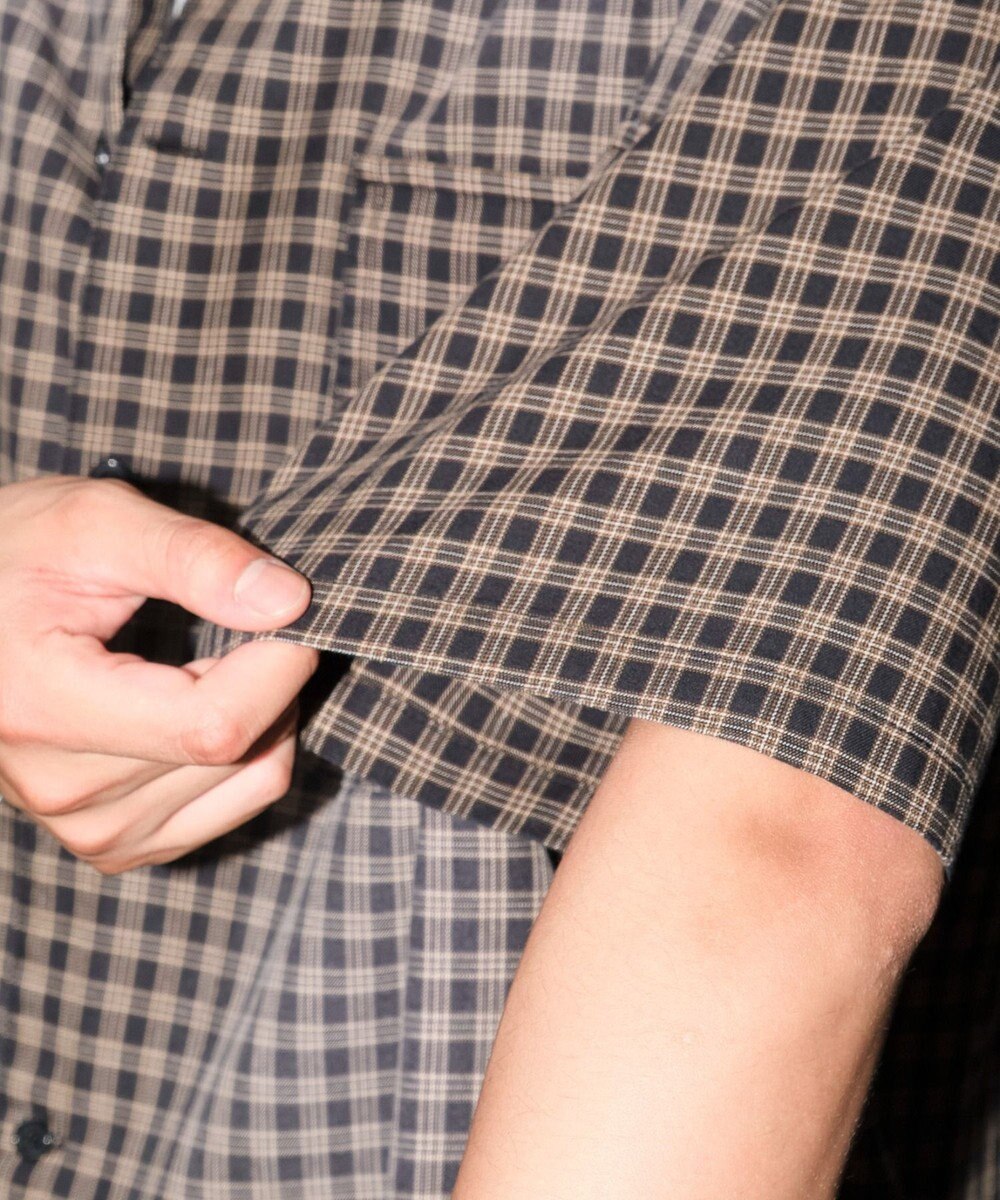 WEGO 【ユニセックス着用ITEM】ブリーチチェックロゴシャツ（SS） 