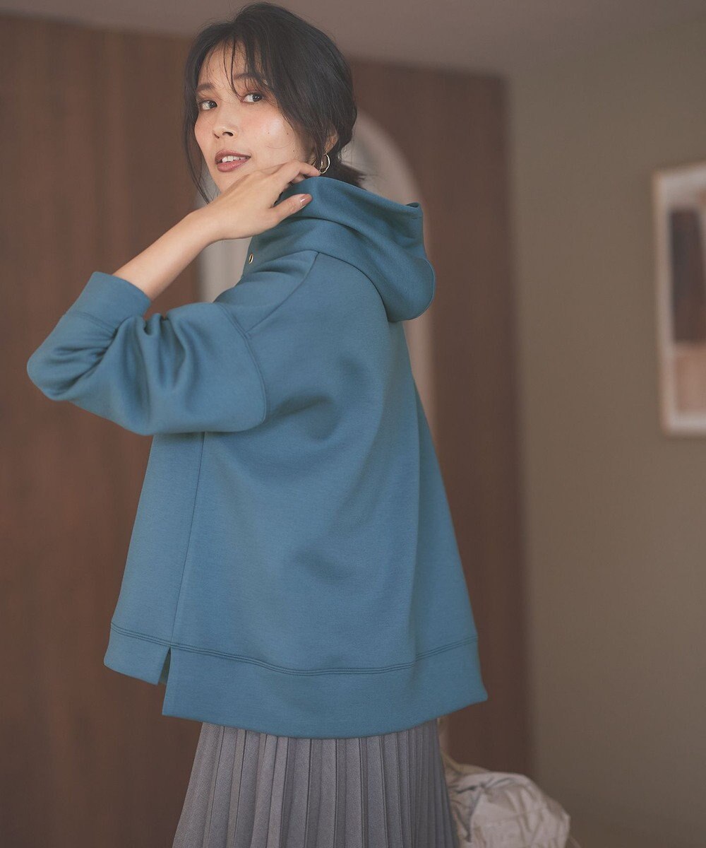 ANY L 【洗濯機可】クロップド丈ダンボールパーカー 