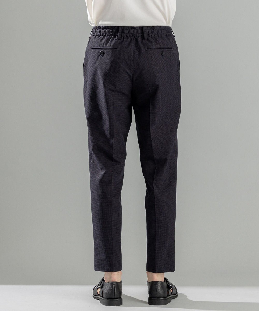 JOSEPH HOMME 新型・新柄【洗える/ストレッチ/シワになりにくい/セットアップ対応可】クールドッツストレッチ ドロスト付テーパードパンツ / PEGG CONVERTIBLE 