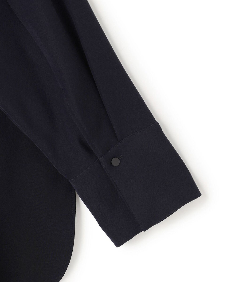 UNFILO 【セットアップ着用可/セレモニー】ドライダブルクロス スキッパーブラウス 