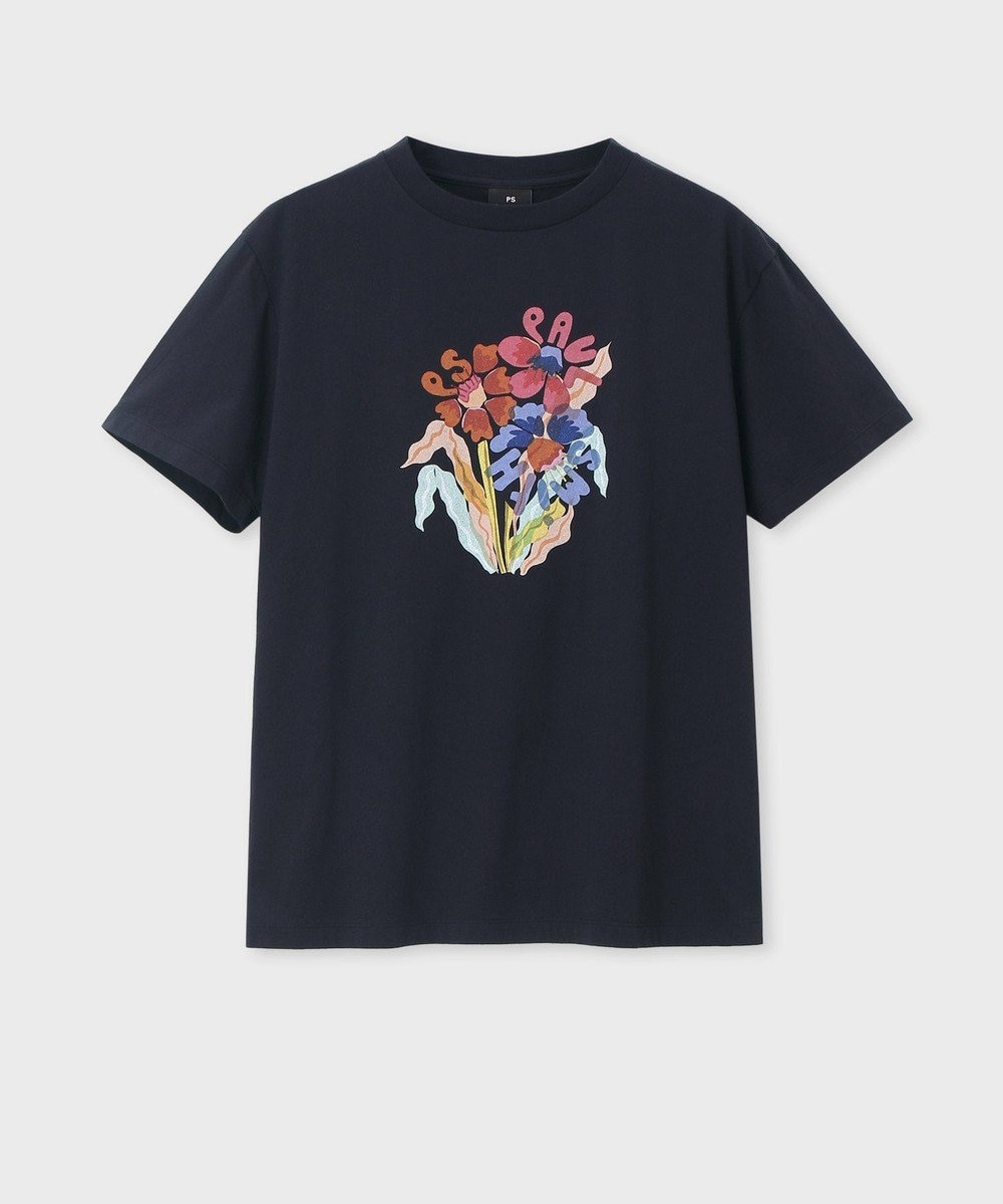 Paul Smith Risso Flowers 半袖Tシャツ ネイビー