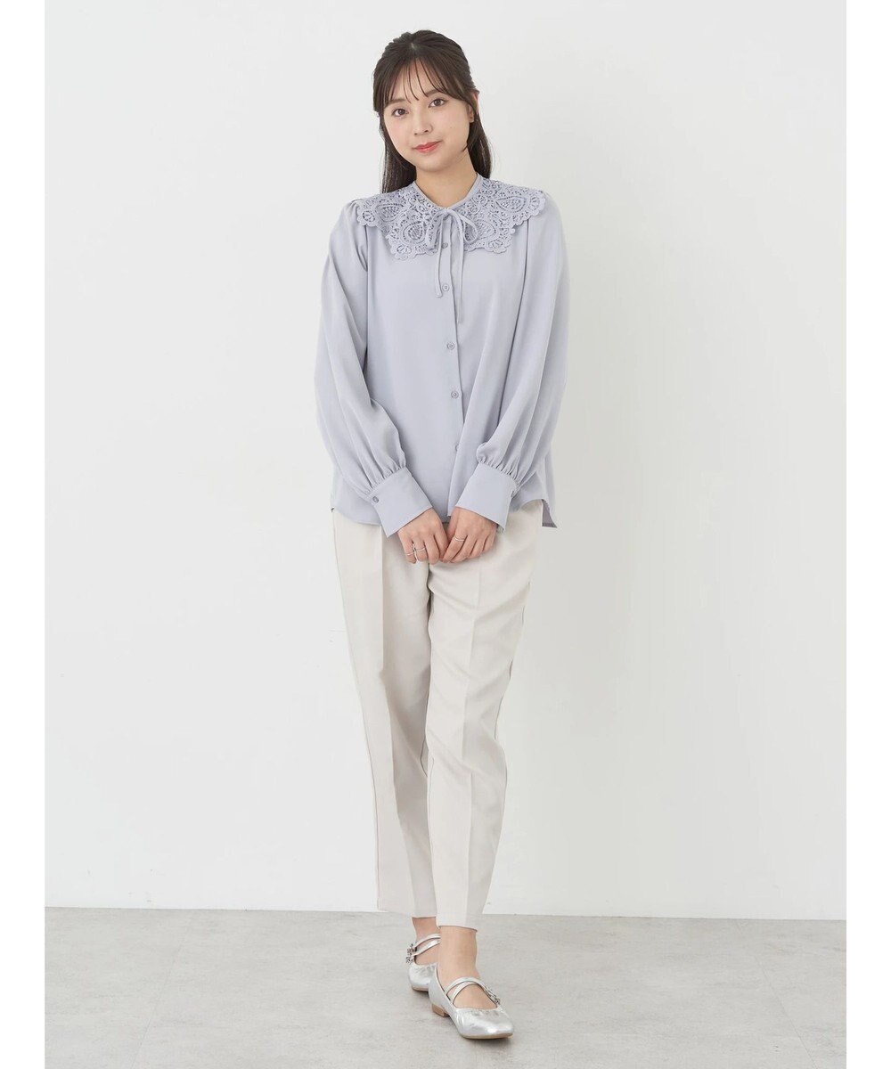 earth music&ecology ２ｗａｙレース衿ブラウス 