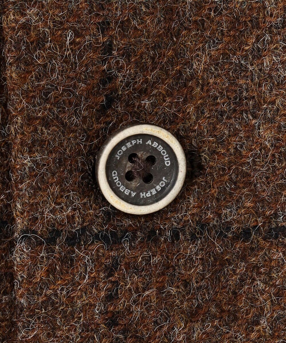 JOSEPH ABBOUD 【ツィード/UKファブリック】ツイード  ウィンドーペン ベスト 
