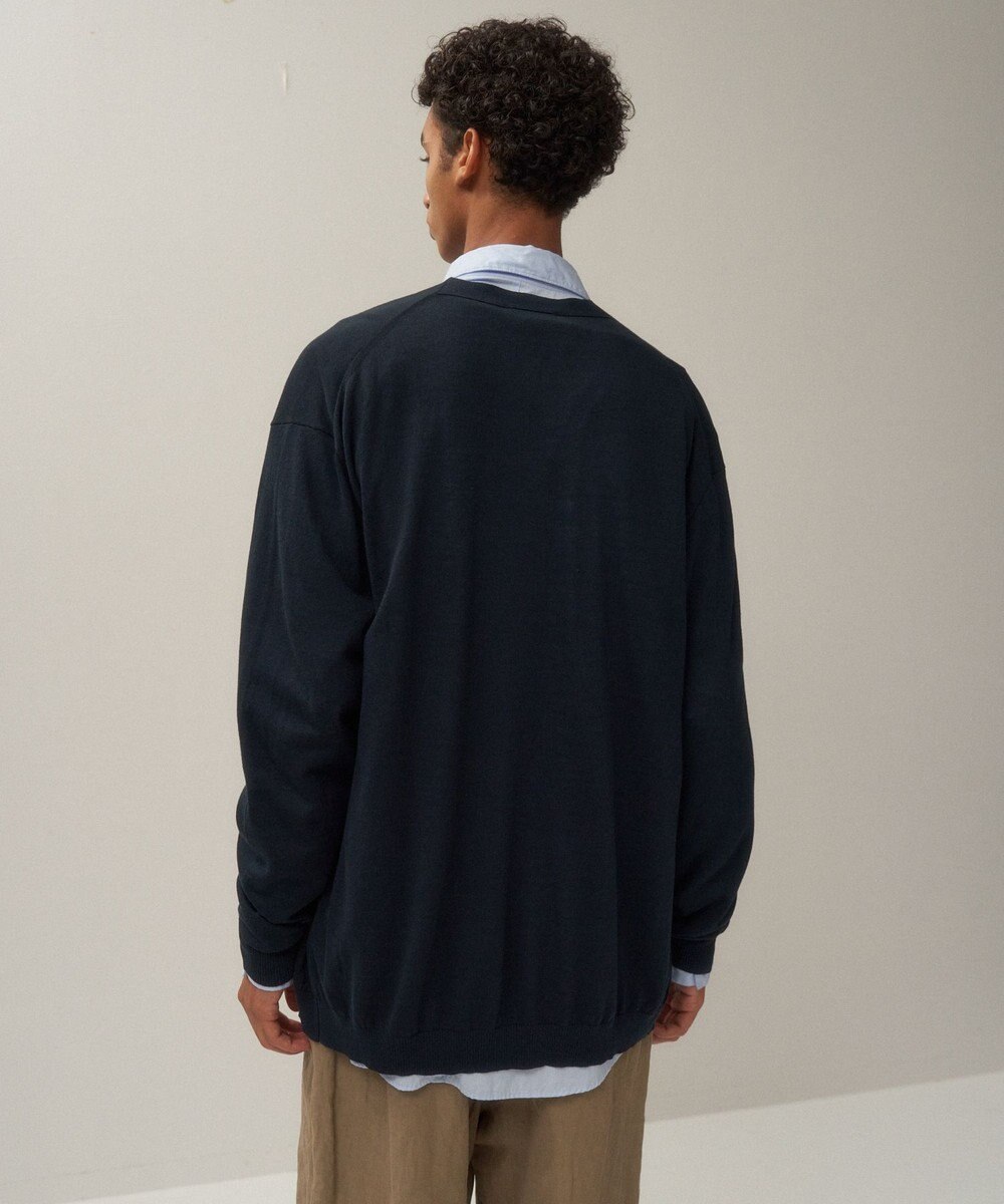 ATON NUBUCK SILK COTTON | オーバーサイズカーディガン - UNISEX 