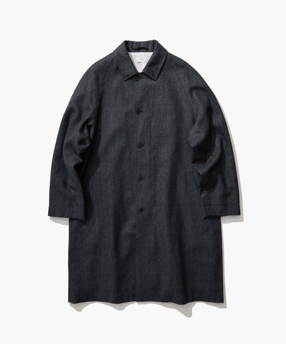 ATON LINEN WOOL TWILL | バルマカーンコート - UNISEX 