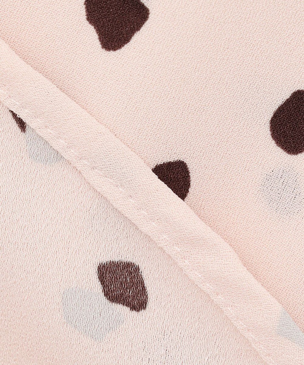 ICB 【WEB限定カラーあり・洗える】Back Satin Amunzen キーネックブラウス 