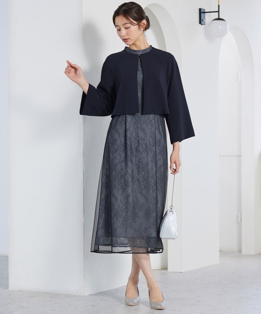 ANY SIS S 【洗える】セレモニークロップド ジャケット 