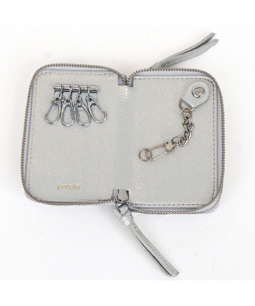 UNBILLION ペルケ perche / ドット型押し・ジャバラカードキーケース 