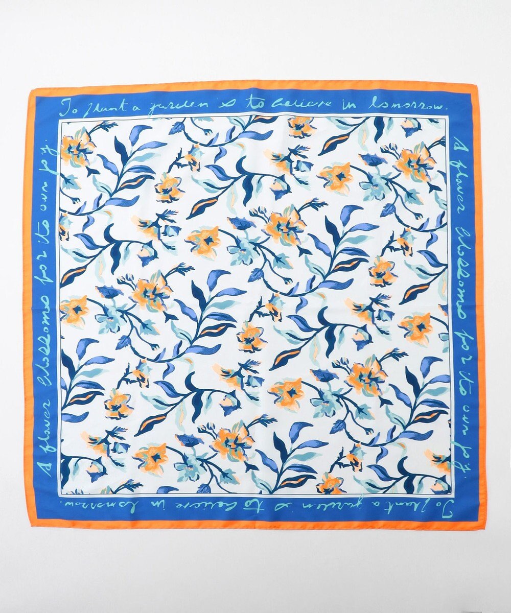 ANY フラワーモチーフスカーフ 